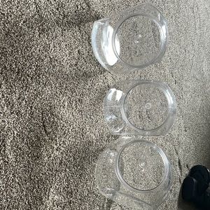 3 plastic containers